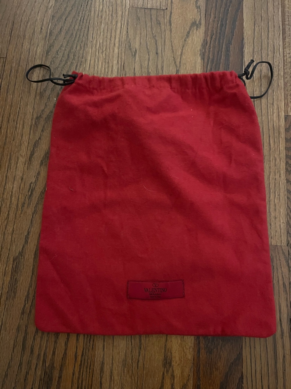 Valentino Red Drawstring Dust Bag for shoes purse sandals